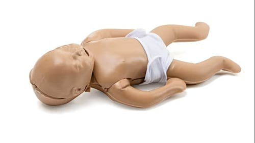 Baby- und Kinder-Übungspuppe mit AED-Trainer